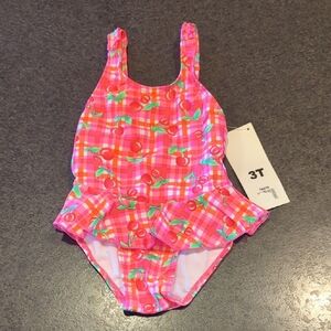 Plaid With Cherries Swimsuit